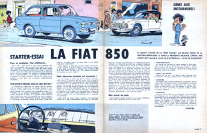 Fiat 850 Berlina in Spirou