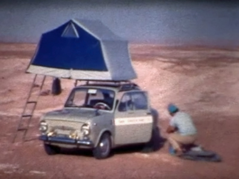 Fiat 850 in de Sahara
