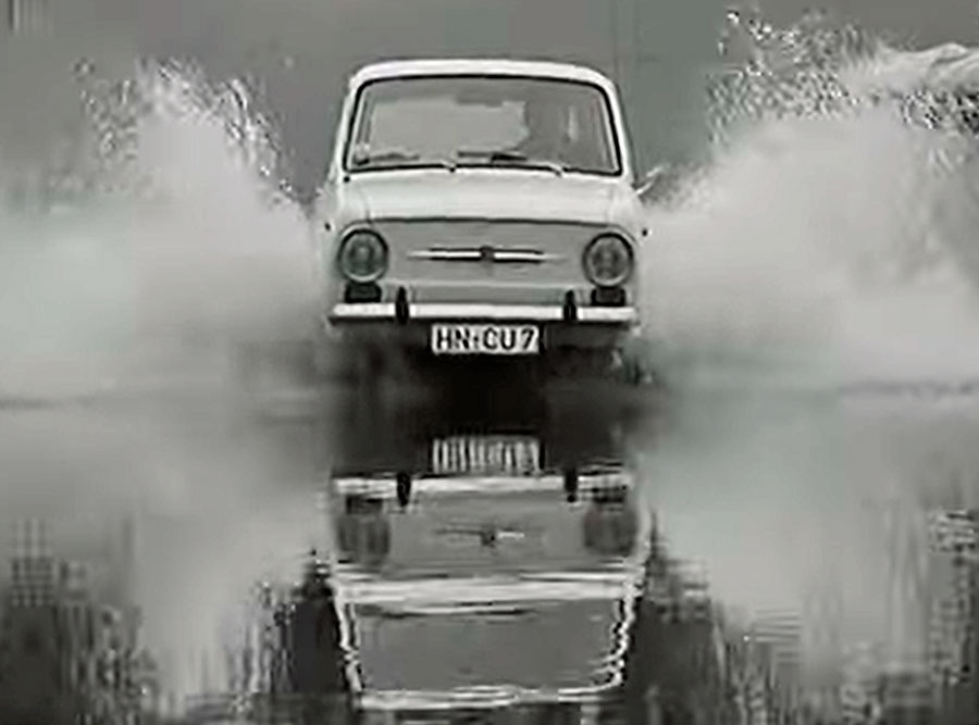 Fiat 850 test Sport Spiegel