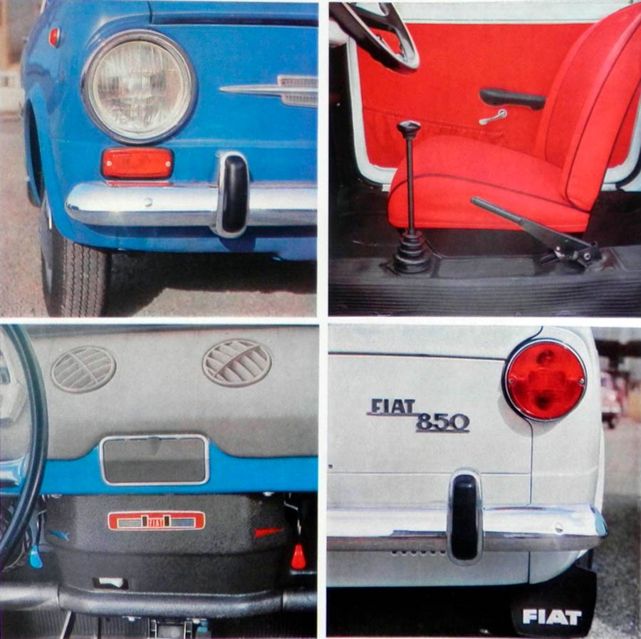 Een Duitse Fiat 850 folder
