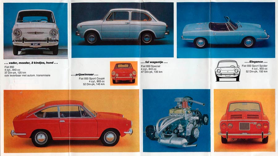 Fiat 850 folder Nederland