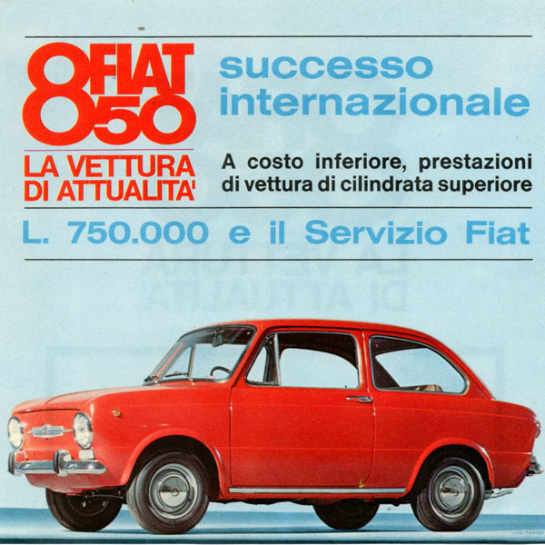 Fiat 850 reclame: un grande successo