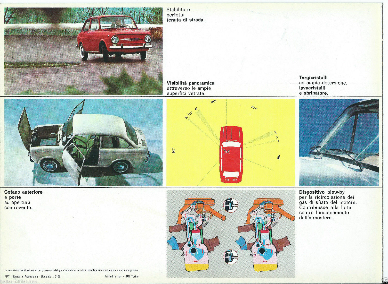 Fiat 850 reclame: vettura sicurezza