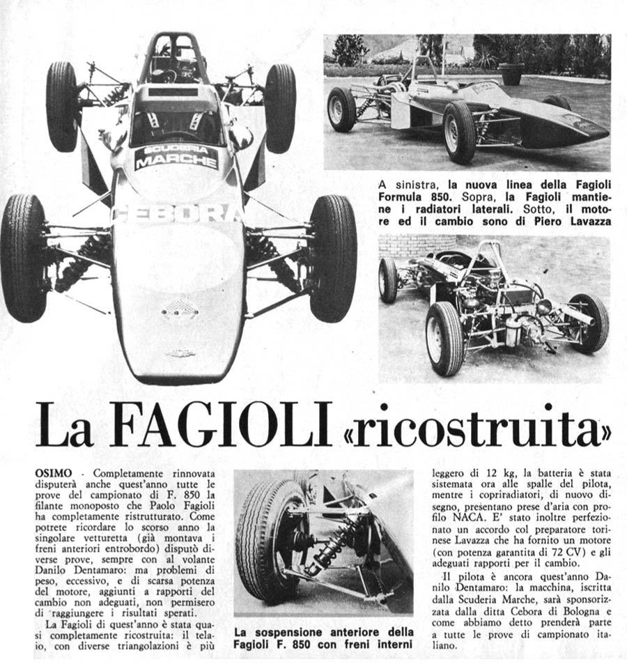 Formula 850 Fagioli riconstruita