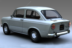Fiat 850 in 3D