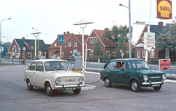 EdwardBary Over de grens met een Fiat 850