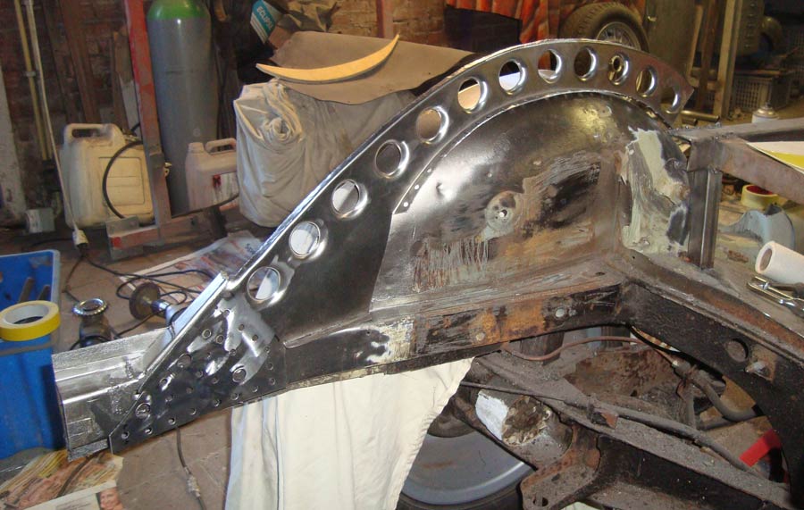 Fred's OT1600 Spider in aanbouw