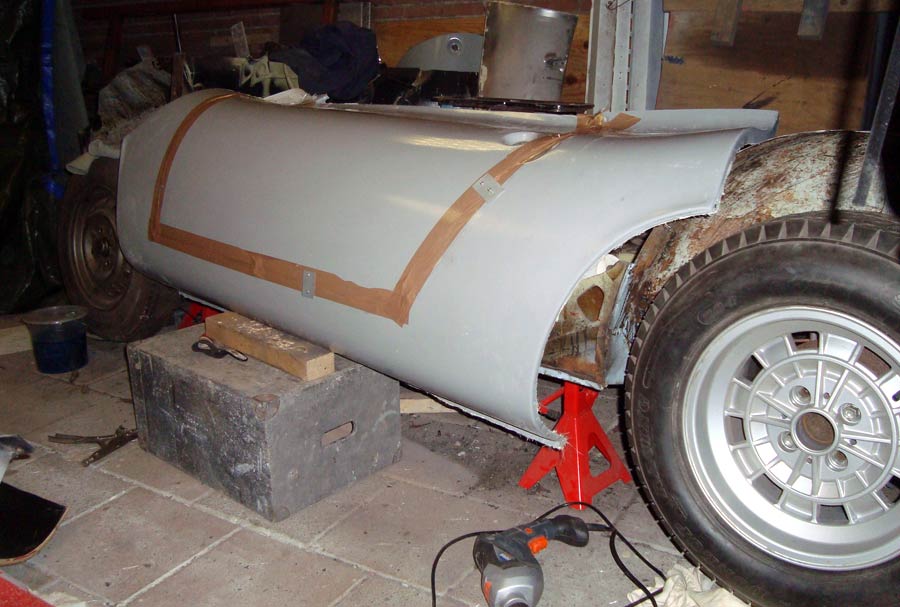 Fred's OT1600 Spider in aanbouw