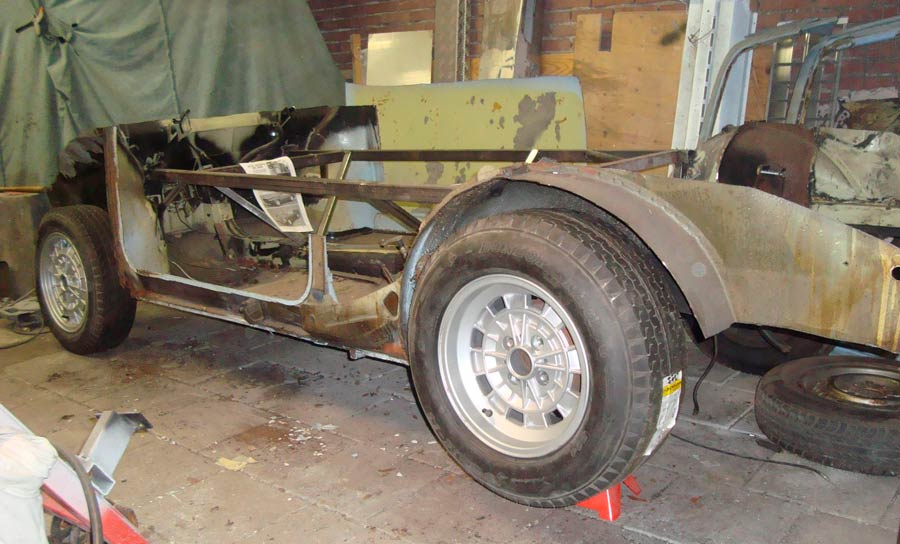 Fred's OT1600 Spider in aanbouw