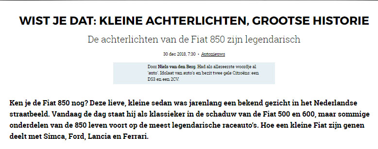 850 autorai achterlichten