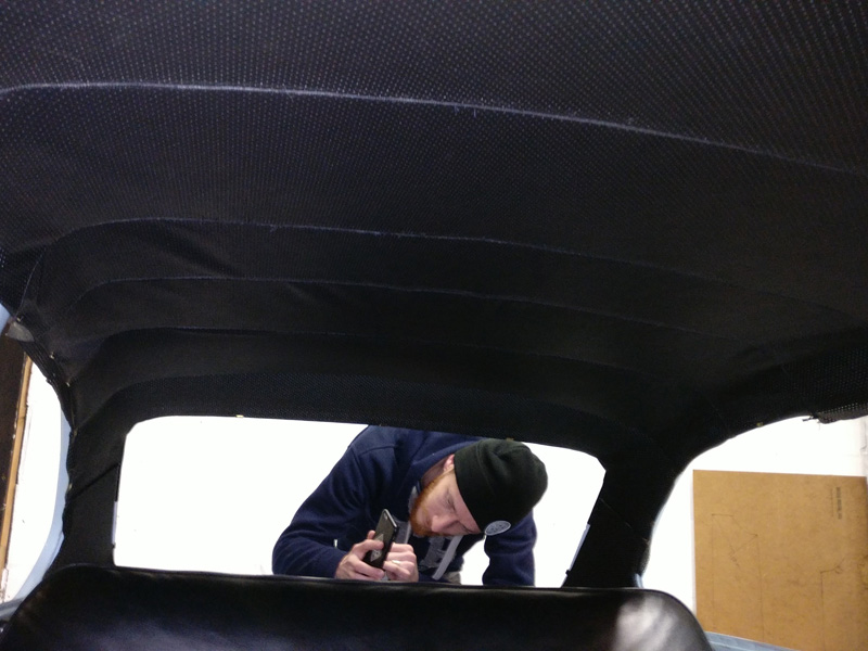 Fiat 850 hemel geplakt