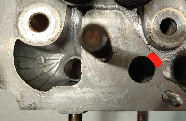 Aanpassing cilinderkop Fiat 850