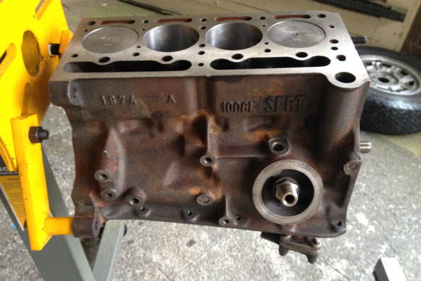 Fiat 850 motorblok nog vet