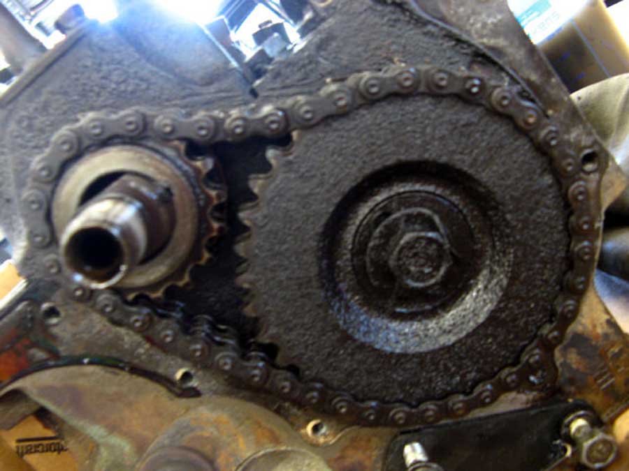 demontage motor deksel