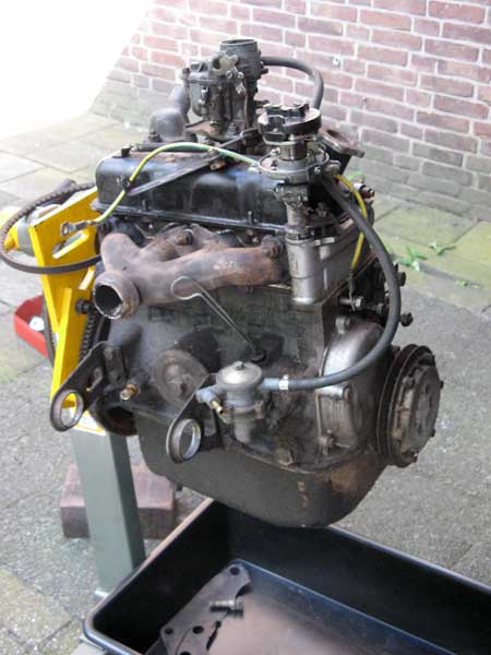 De oorspronkelijke motor van de 850