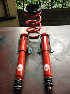 Fiat 850 schokbrekers achter