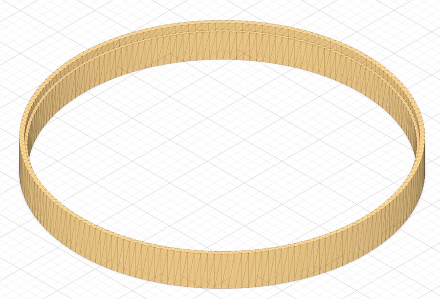 Het ontwerp voor de sluitring van de behuizingen in het OT 1000 dashboard