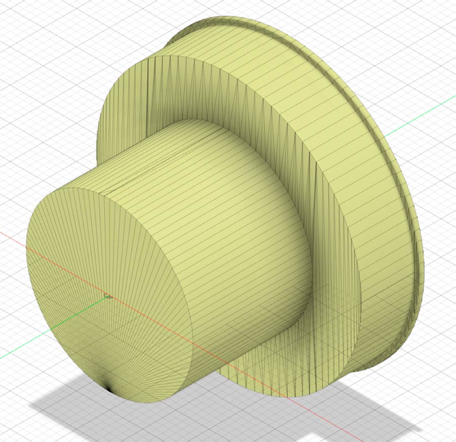 Het ontwerp voor de behuizing van de toerenteller voor het OT 1000 dashboard