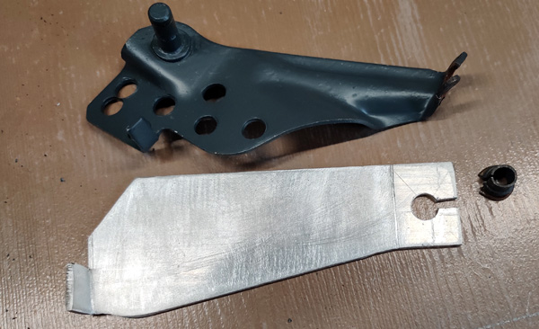 Fiat 850 plaat voor gasmechanisme