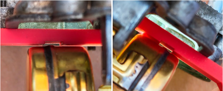 Eerste meting vlotterniveau Weber DCD