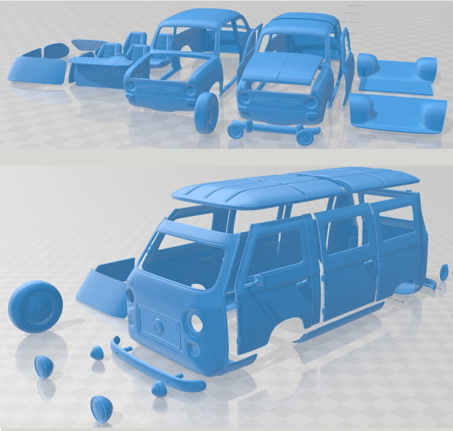 Fiat 850 3D modellen