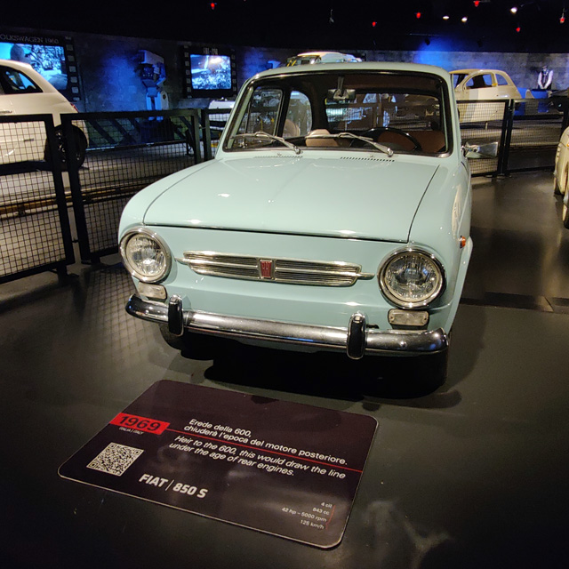 Fiat 850 in MAuto Turijn Fiat 850 in MAuto