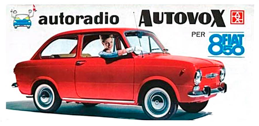 Reclame Autovox Fiat 850