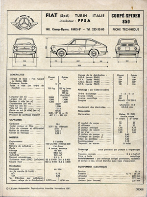 850 Coupé Audatex 1965