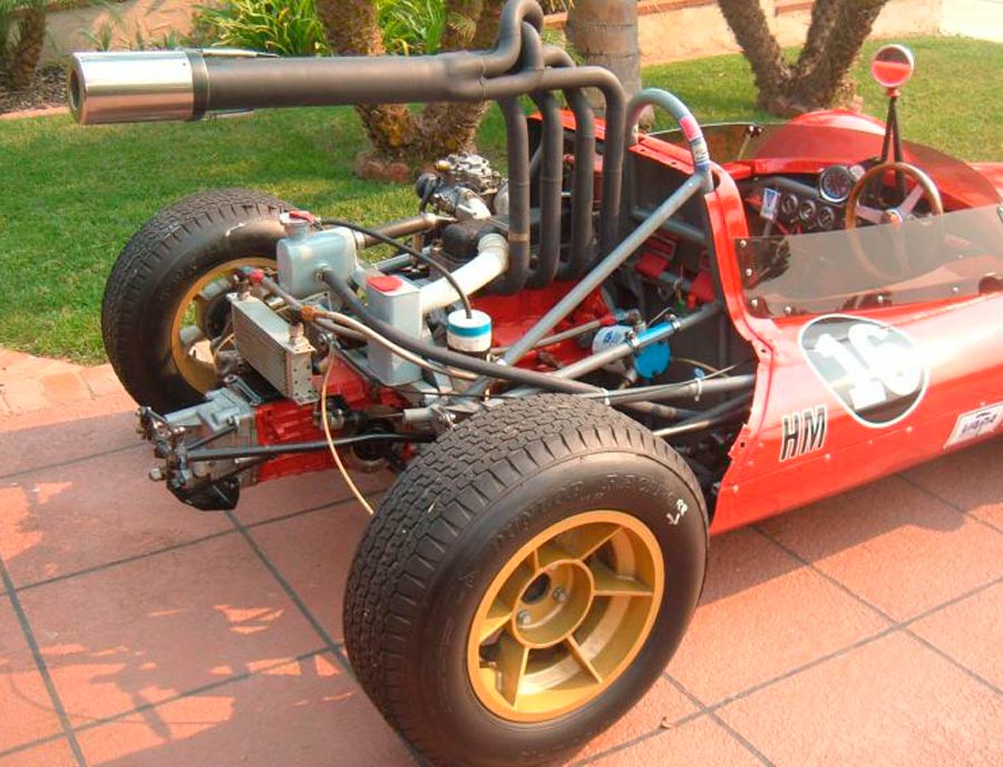 Le grand race car met Fiat 850 techniek