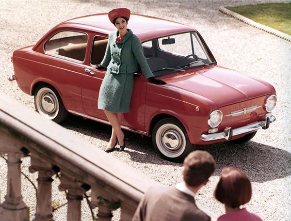 Een chique combinatie met een Fiat 850