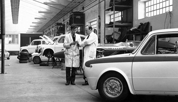 850 Abarth OT 1600 Berlina fabriek