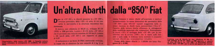 850 abarth 1000OT