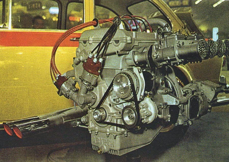 Abarth OT1600 motor rechts