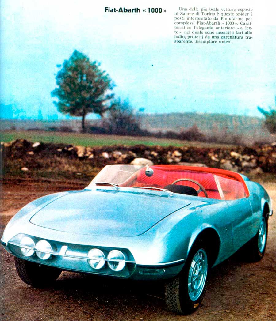 Abarth Pininfarina Spider Turijn 1964