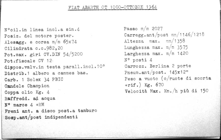 abarth persdienst OT 1000 2