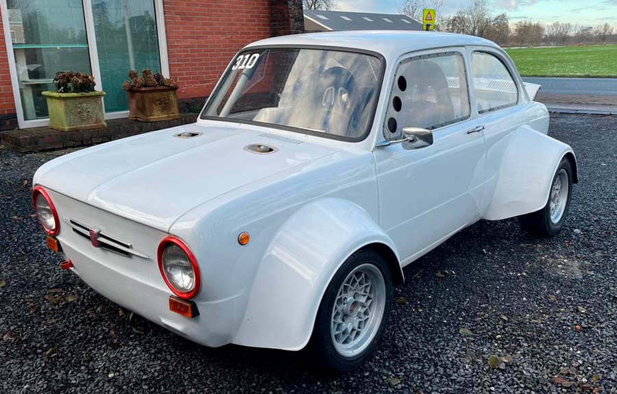 Fiat 850 met Hayabusa motor