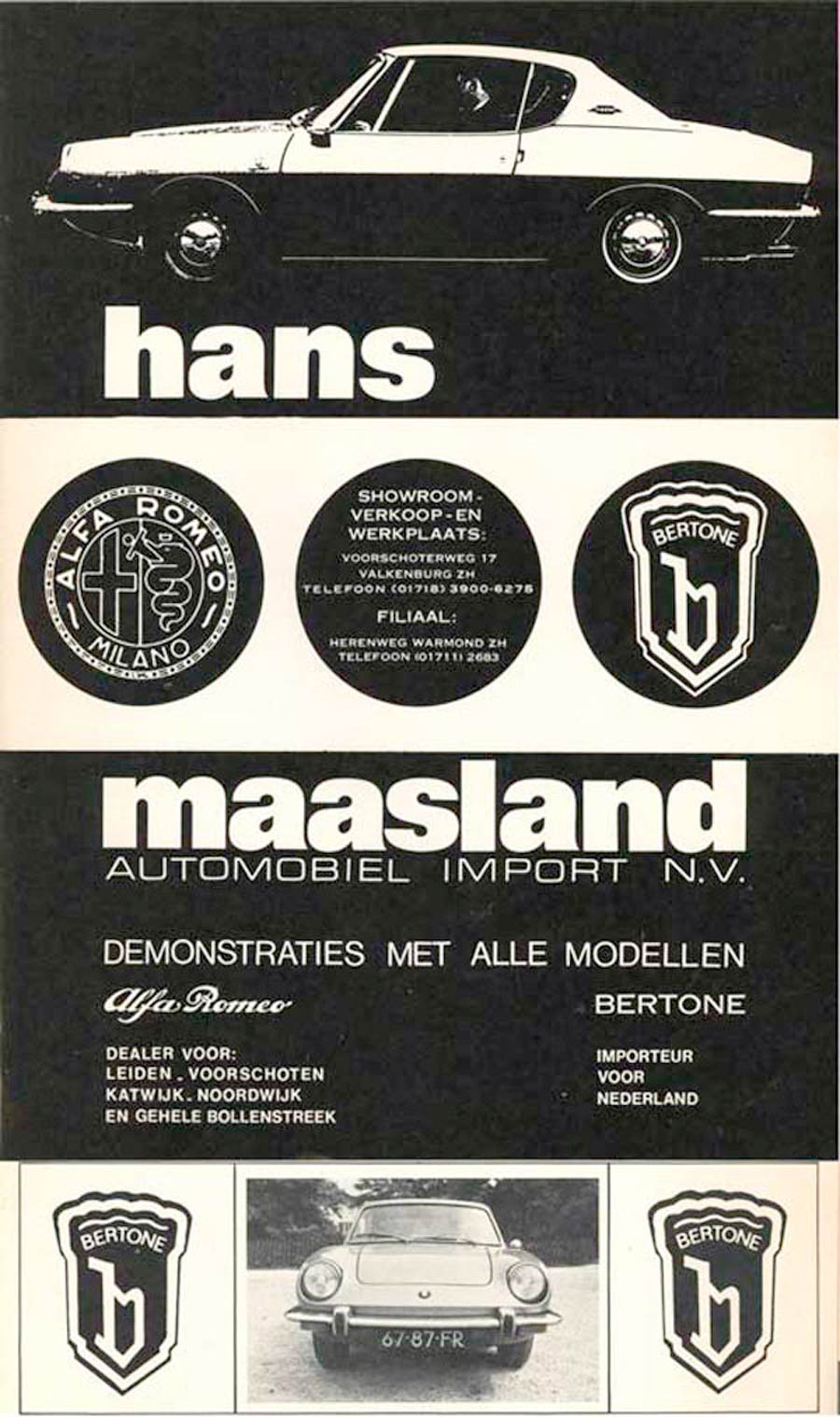 850 bertone racer 1969 maasland