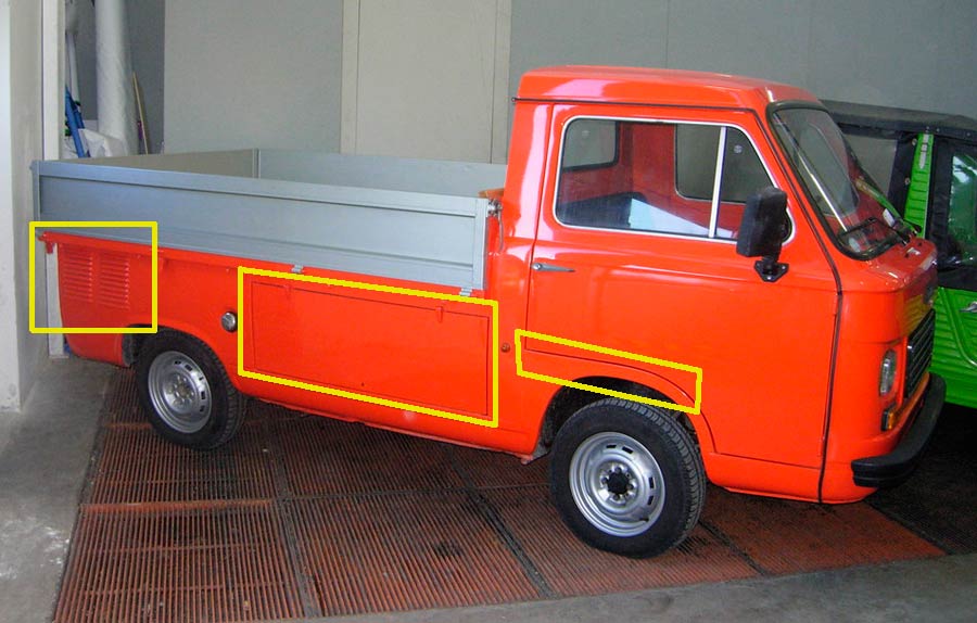 Fiat 900T Coriasco Pick-up, de verschillen