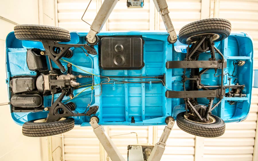 Fiat 900T Spiaggina onderkant