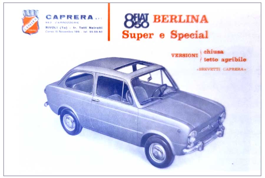 Fiat 850 caprera berlina met schuifdak