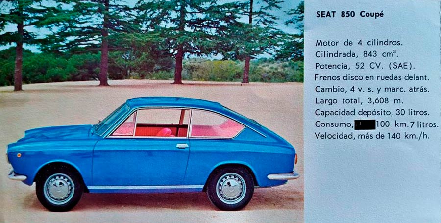 Catalogus gamma SEAT 850