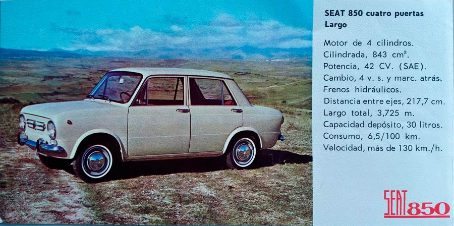Catalogus gamma SEAT 850