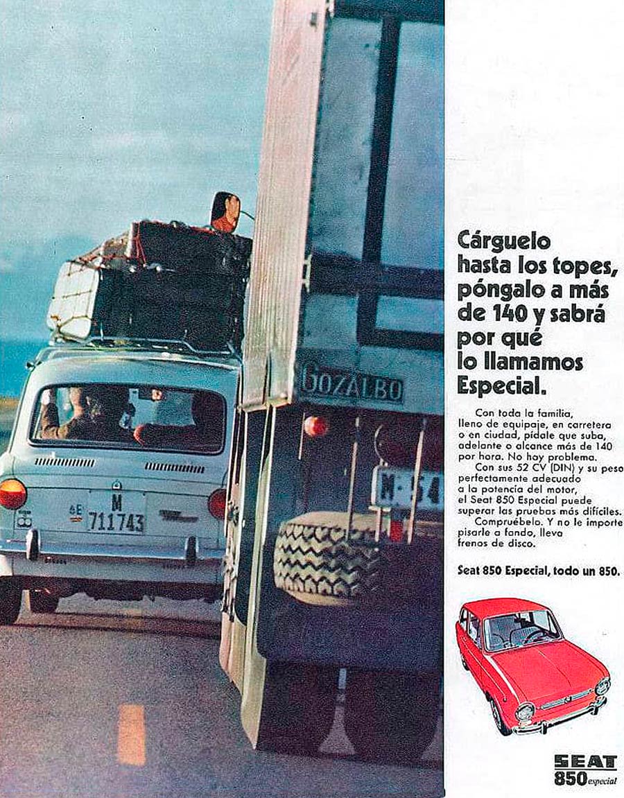 SEAT 850 Especial advertentie